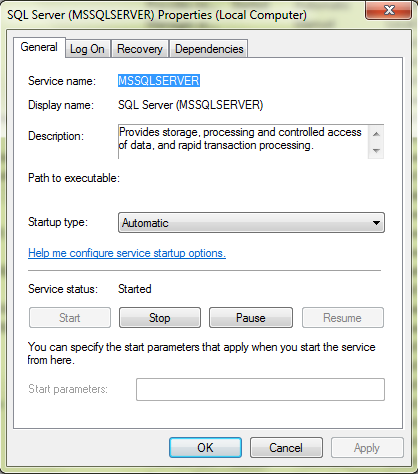 START STOP RESTART SQL Server 2008 from command prompt – SQLSERVERLEARNER